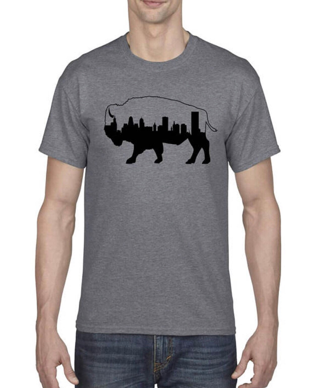 Buffalo NY Downtown Skyline T- Shirt