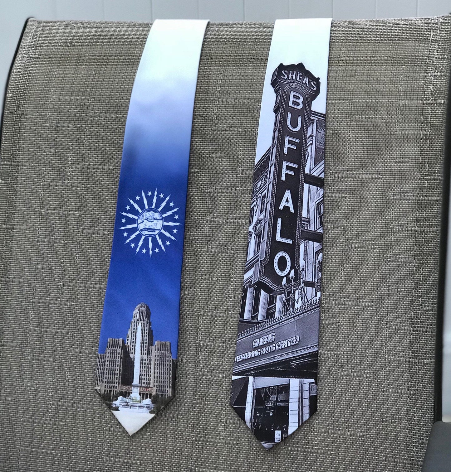 Buffalo NY Neck Tie City Hall Shea's Father's Day