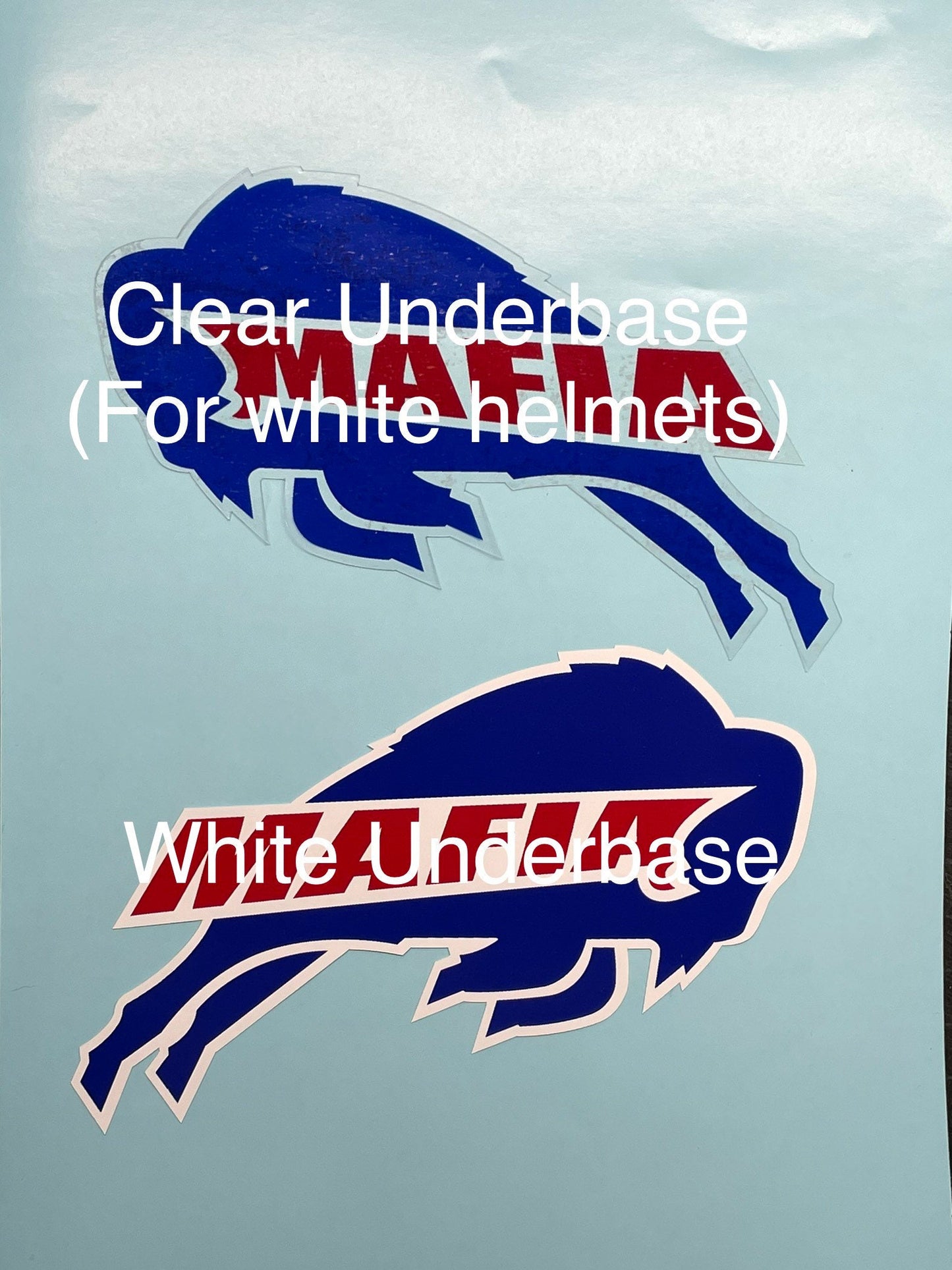 Mafia Buffalo Football Helmet Full Size Sticker Decal