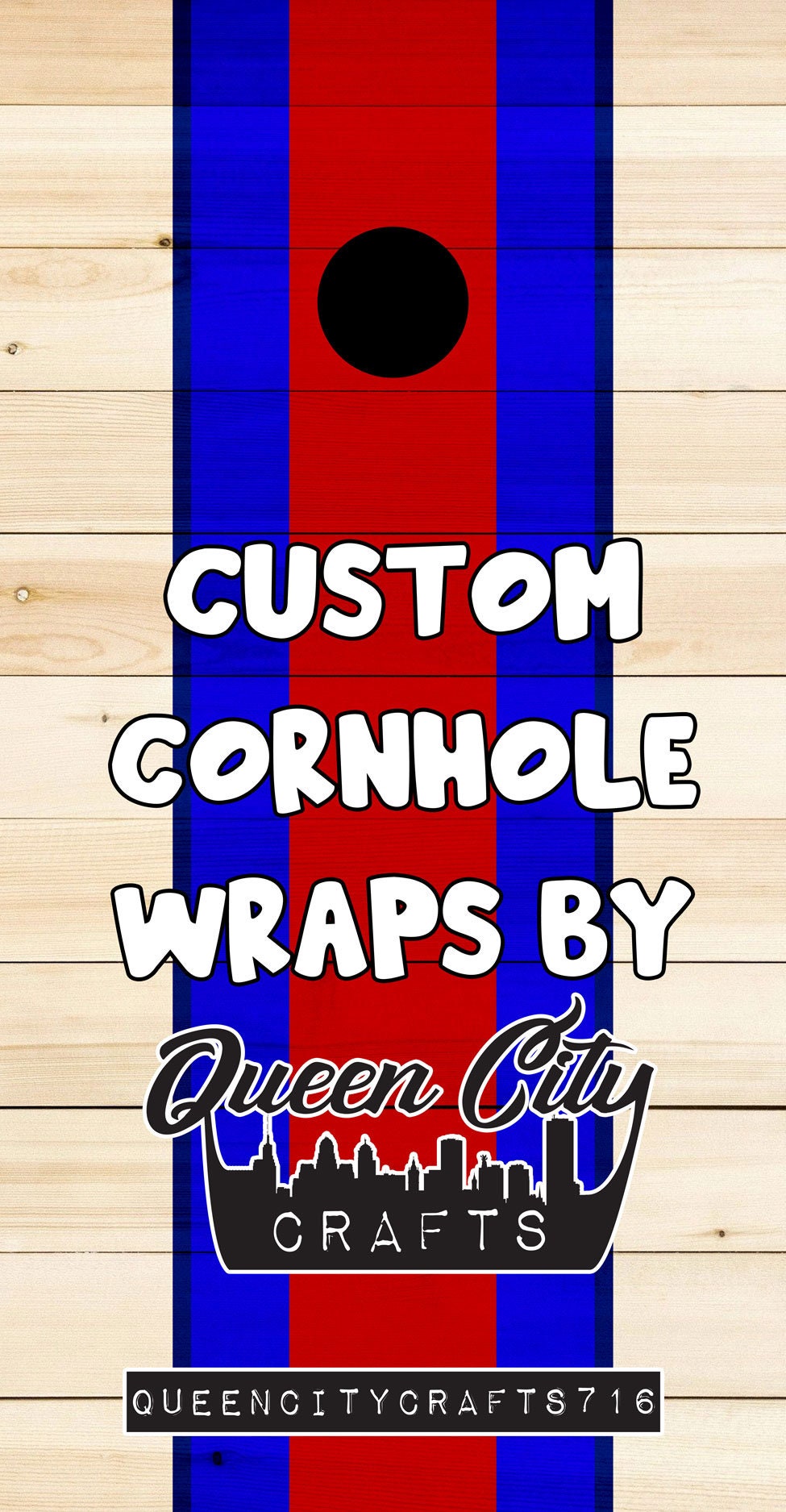 Buffalo Bills Cornhole Wraps, Cornhole Skins Vinyls