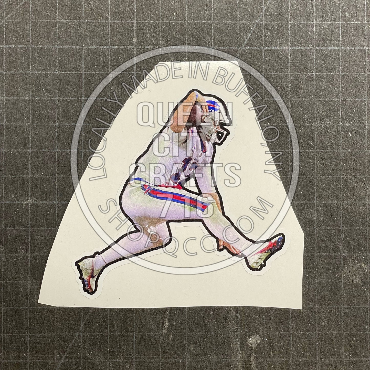 Buffalo Quarterback Leaping Decal