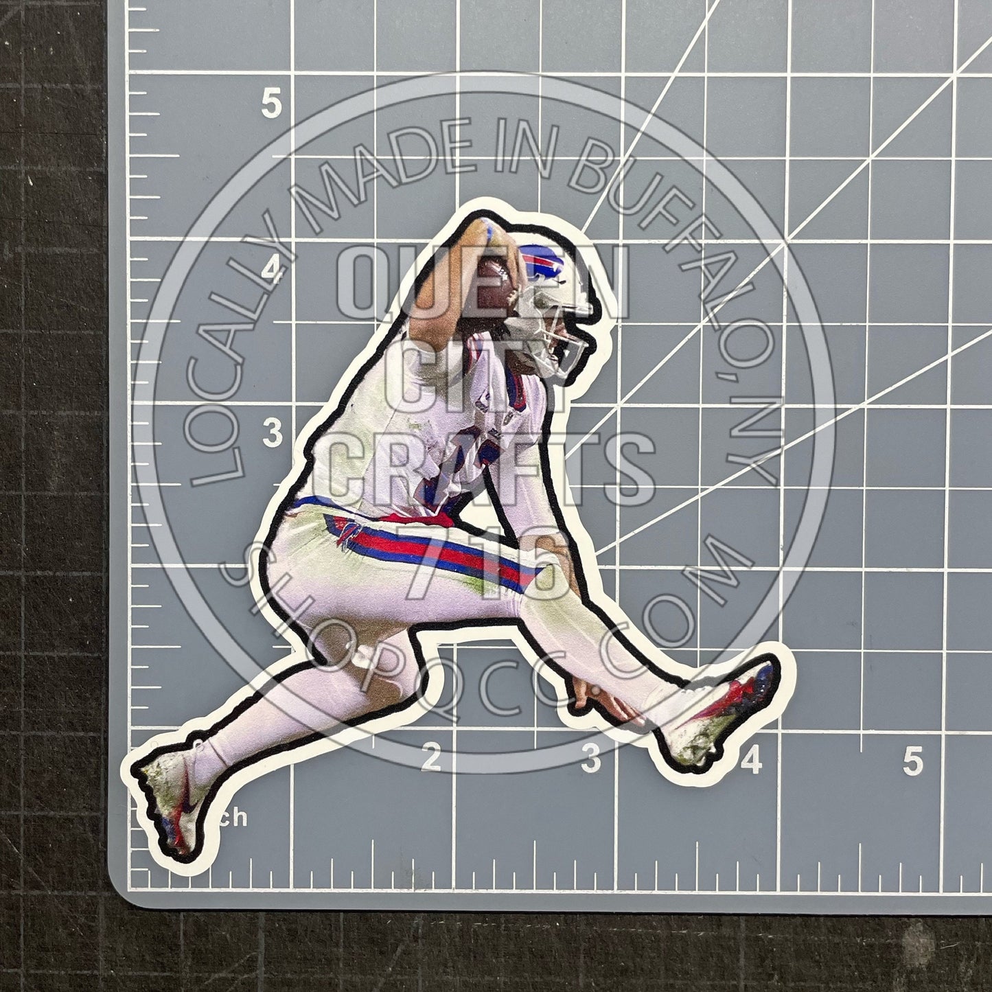 Buffalo Quarterback Leaping Decal