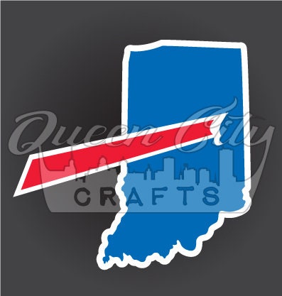 Buffalo Backers Indiana Sticker Decal