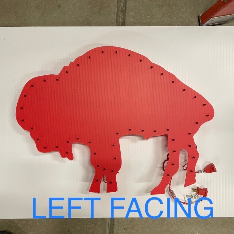 Standing Buffalo Outdoor Sign