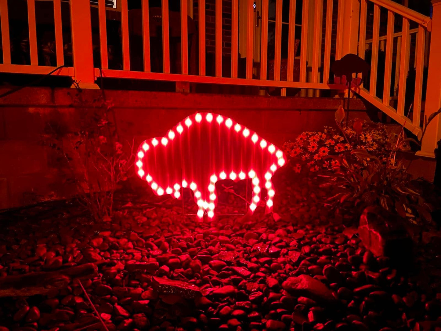 Standing Buffalo Outdoor Sign
