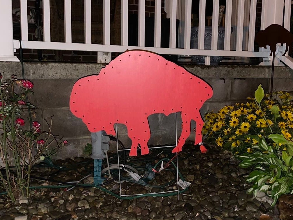 Standing Buffalo Outdoor Sign