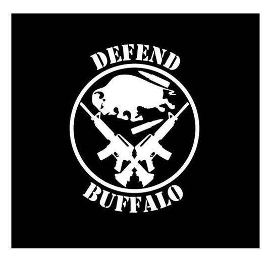 Defend Buffalo vinyl die cut decal for cars truck laptops NY WNY Bills Sabres