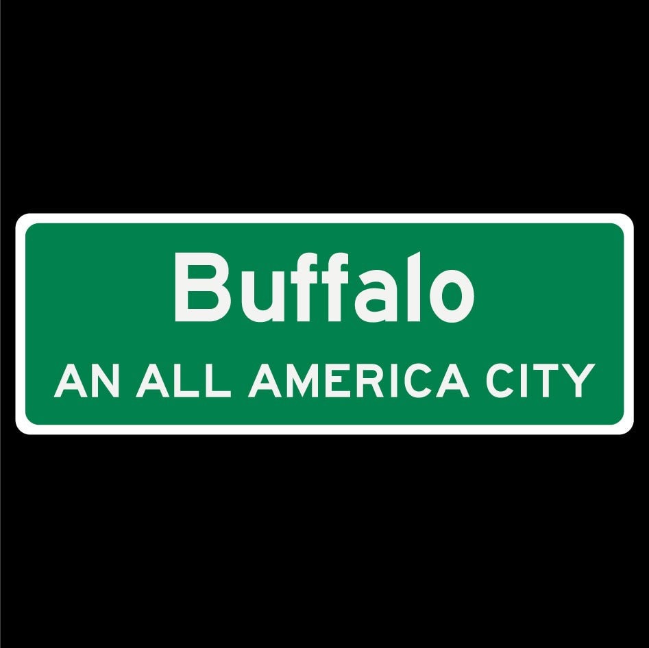 Buffalo An All American City vinyl decal