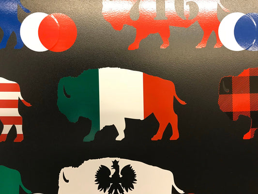 Buffalo NY Italian Flag vinyl decal sticker