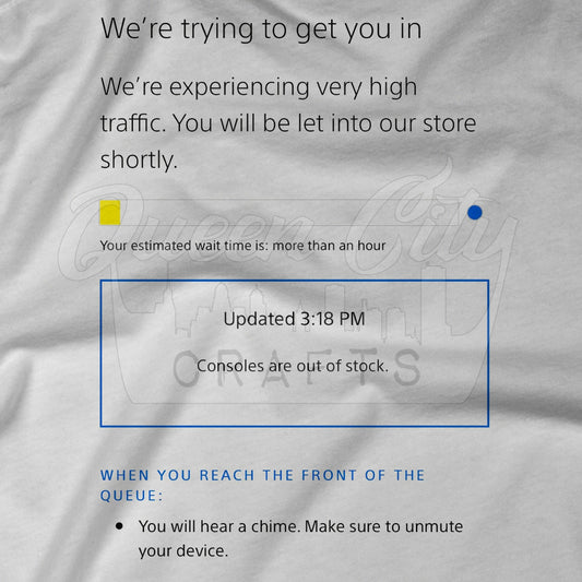 Out of Stock Console Queue T-Shirt