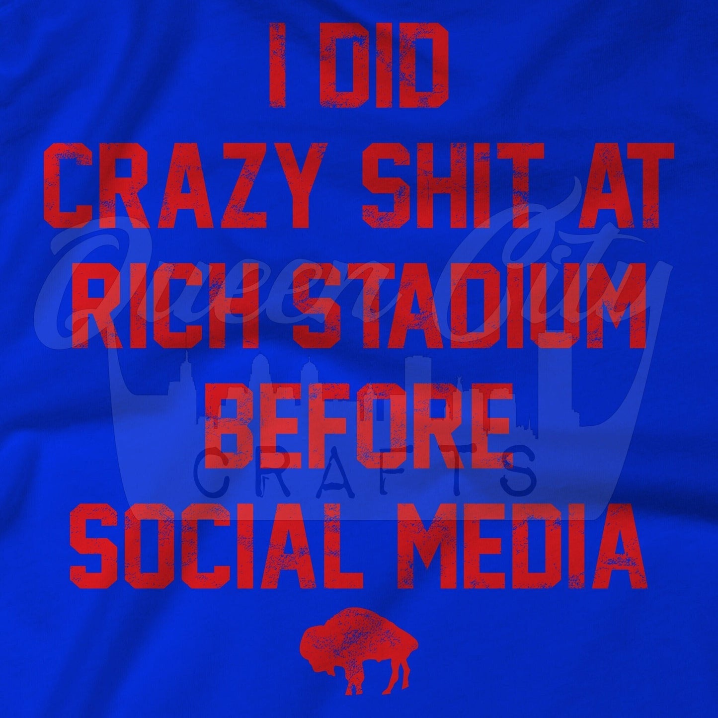 Buffalo Stadium Crazy Tailgate Before Social Media T-Shirt