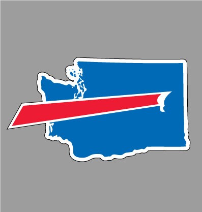 Buffalo Backers Washington Sticker Decal