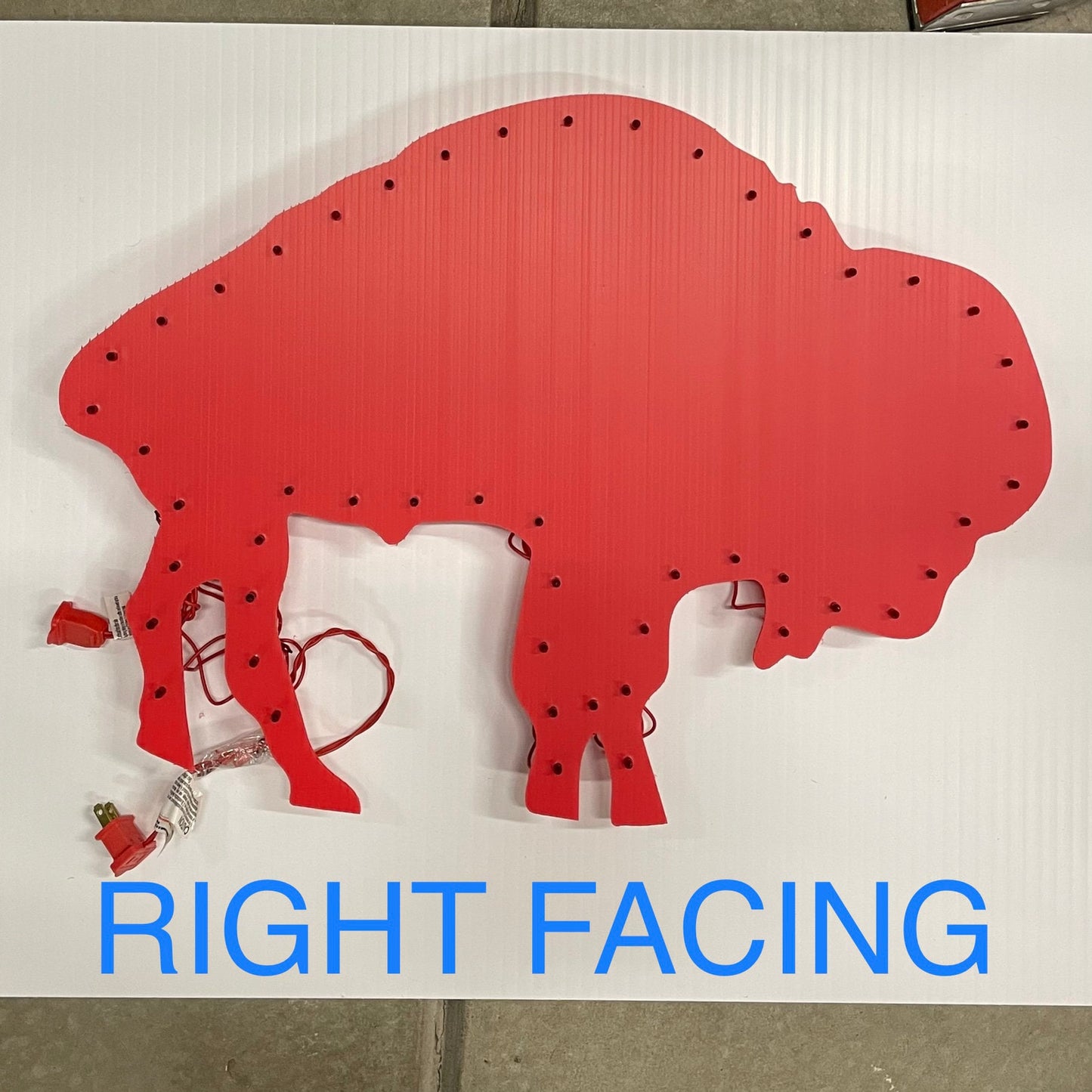 Standing Buffalo Outdoor Sign