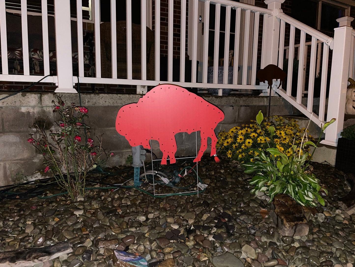 Standing Buffalo Outdoor Sign